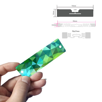 प्रिंटिंग आरएफआईडी यूएचएफ कार्ड 130X40mm लंबी दूरी की रीडिंग 860 ~ 960 मेगाहर्ट्ज