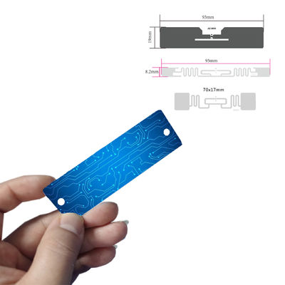 प्रिंटिंग आरएफआईडी यूएचएफ कार्ड 130X40mm लंबी दूरी की रीडिंग 860 ~ 960 मेगाहर्ट्ज